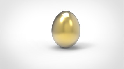 3d golden egg