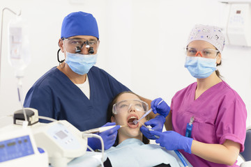 Dentist Team During Implant Procedure