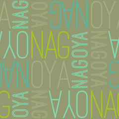 nagoya, japan seamless pattern