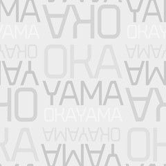 Okayama, japan seamless pattern