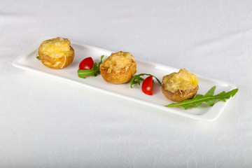 Baked mushrooms