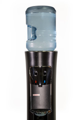 Office water cooler dispenser with white background 