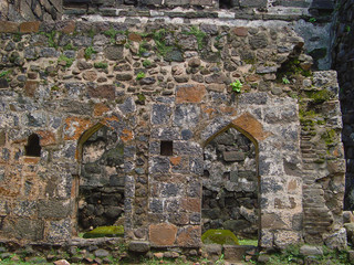 Old abandoned ruined castle