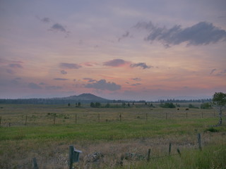 Beautiful summer sunsets in the East Kootenay region