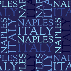 Naples, Italy seamless pattern