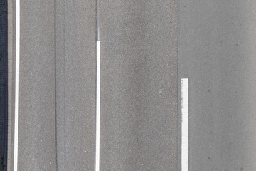 Fototapeta premium aerial of empty highway with road markings
