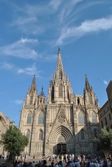 Obraz premium Katedra świętej Eulalii, Barcelona