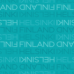 Helsinki, Finland seamless pattern