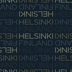 Helsinki, Finland seamless pattern