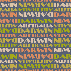 Darwin, Australia seamless pattern