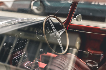 Vintage sports car interior © Joshua