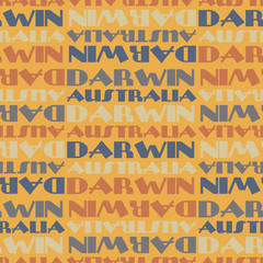 Darwin, Australia seamless pattern