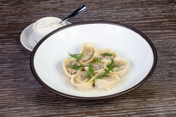 Delicious homemade dumplings