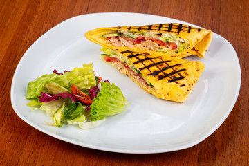 Delicious tuna sandwich-roll