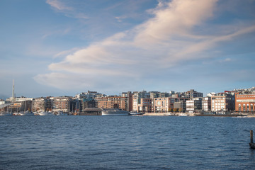 Obraz premium The port in the city of Oslo.