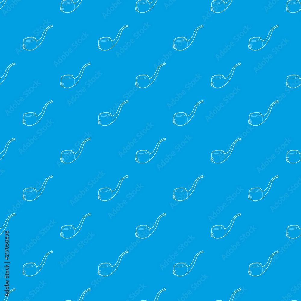 Poster vape pipe pattern vector seamless blue repeat for any use