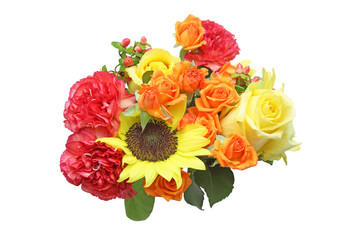 様々な花のブーケ