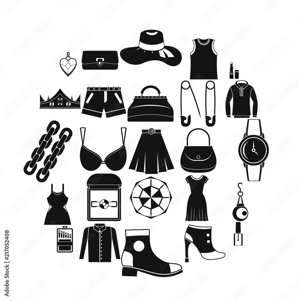Poster possessions icons set. simple set of 25 possessions vector icons for web isolated on white backgroun