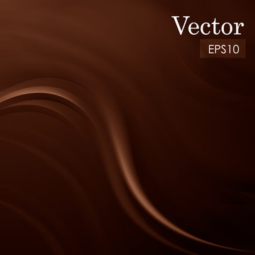 Abstract chocolate sweet silk background vector illustration
