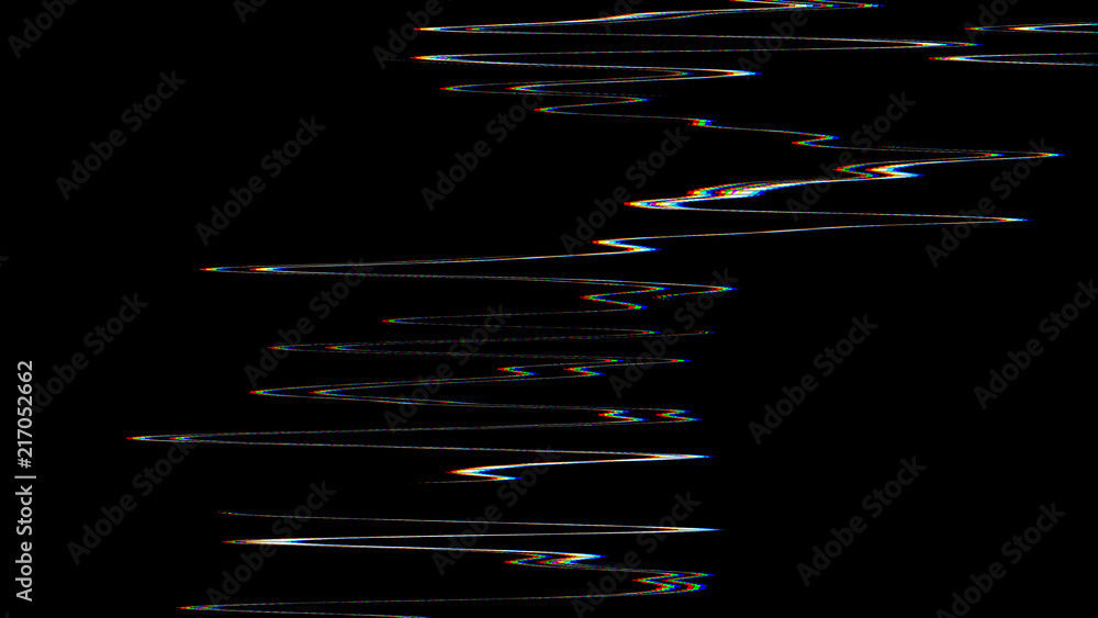 Aufkleber glitch effect. computer screen error. error video. abstract digital pixel noise. tv signal fail. gli