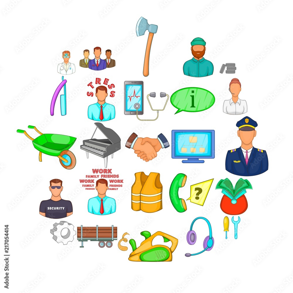 Poster profitable proposition icons set. cartoon set of 25 profitable proposition vector icons for web isol