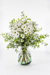 Bunch of flowers bouquet in a vase