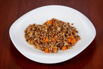Buckwheat with vegetables
