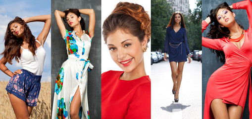 Collage hair model