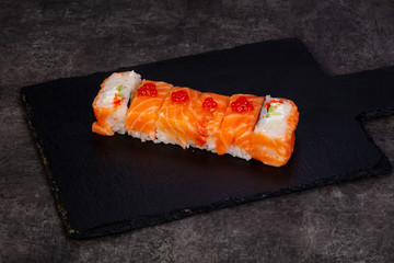 Japanese roll with salmon