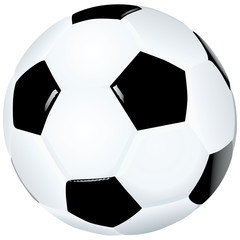 Vector image of traditional soccer ball