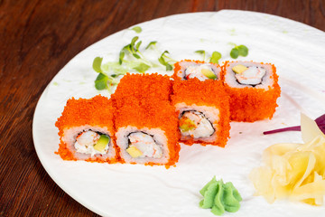Japanese roll with prawn