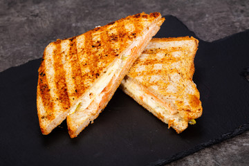 Sandwich with salmon