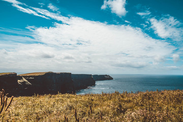 Cliffs of Moher / Ireland - June 2017: The Cliffs of Moher are located in the parish of Liscannor,...