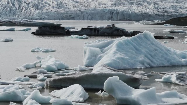 amazing glacier lagoon in iceland. Fjallsarlon lagoon