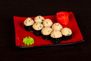 Japanese roll with chicken