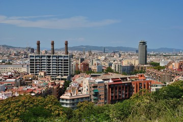 Barcelona, widok na miasto
