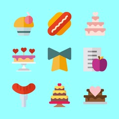 eat icons set. Vector illustration