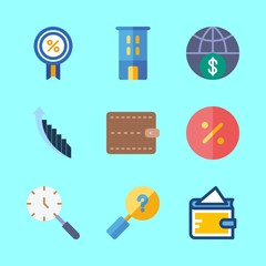 finance icons set. sign, job, icon and connect graphic works