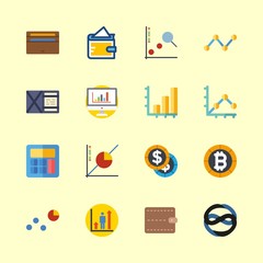 economy icons set. english, table, office and teacher graphic works