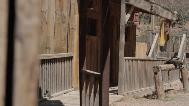 Details Of An Old Wild Western Village In Arizona, USA