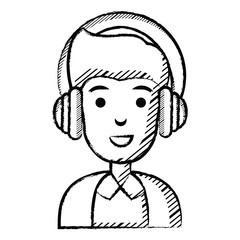 cartoon man icon