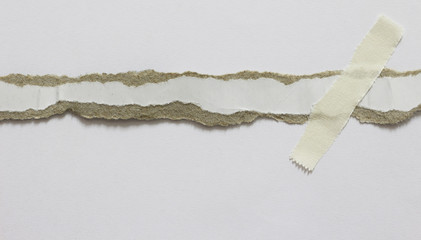 pieces of torn paper texture background, copy space.