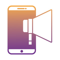 cellphone and megaphone device