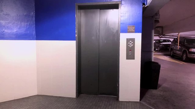 Elevator in the Littlefield Parking Garage in Austin, Tx.
