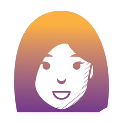 cartoon woman icon