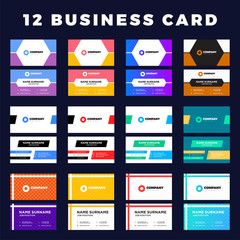 Vector set of modern creative business cards