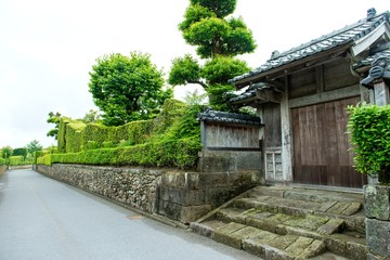 Naklejka premium 知覧武家屋敷の情景