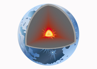 Structure of the Moon,diagram vector.