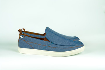 Blue casual shoes