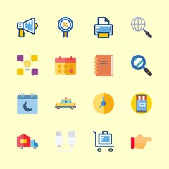 16 business icons set